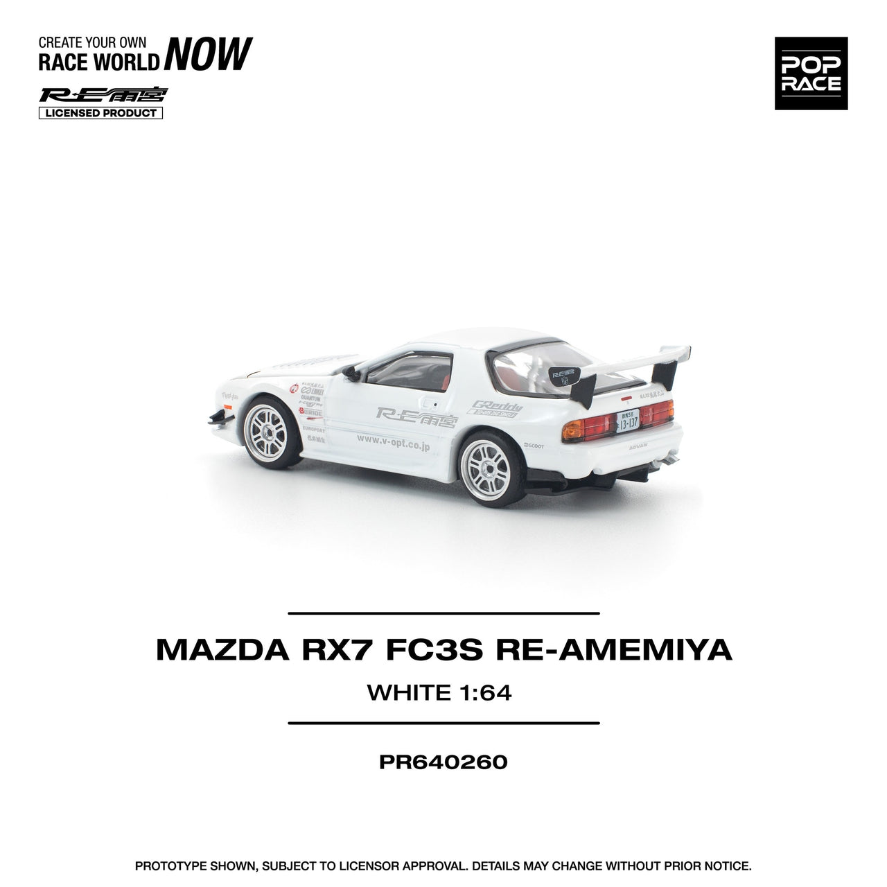 PRE-ORDER Pop Race 1:64 Mazda RX-7 FD3S RE-AMIMEYA