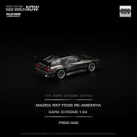 Thumbnail for PRE-ORDER Pop Race 1:64 Mazda RX7 FC3S RE-AMEMIYA DARK CHROME