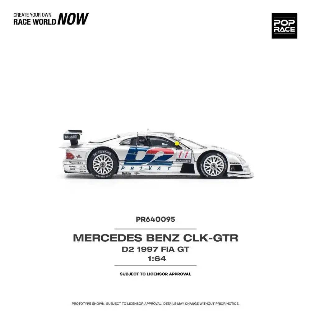 PRE-ORDER Pop Race 1:64 Mercedes-Benz CLK AMG GTR - 1997 FIA GT D2 Privat