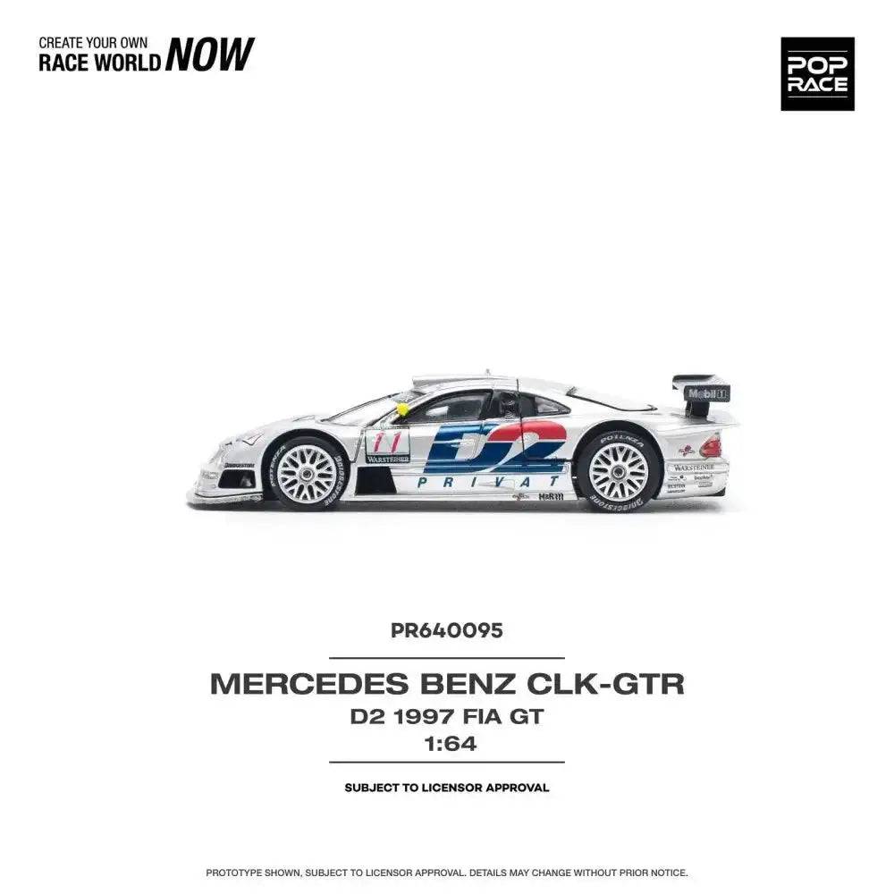 PRE-ORDER Pop Race 1:64 Mercedes-Benz CLK AMG GTR - 1997 FIA GT D2 Privat