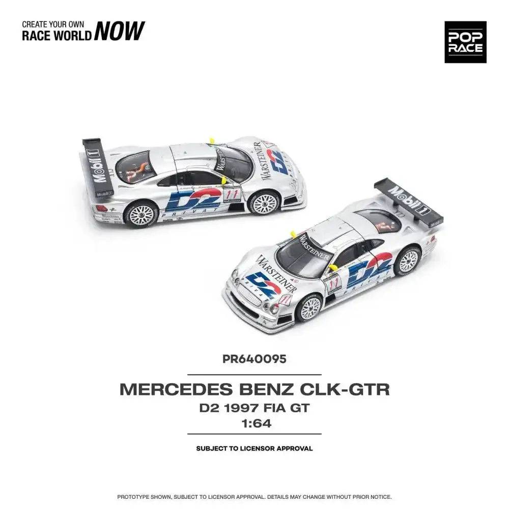 PRE-ORDER Pop Race 1:64 Mercedes-Benz CLK AMG GTR - 1997 FIA GT D2 Privat