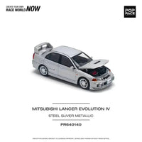 Thumbnail for PRE-ORDER Pop Race 1:64 Mitsubishi Evolution IV Steel Silver