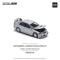 Thumbnail for PRE-ORDER Pop Race 1:64 Mitsubishi Evolution IV Steel Silver