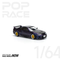 Thumbnail for PRE-ORDER Pop Race 1:64 Nissan GT-R R33 NISMO - MIDNIGHT PURPLE