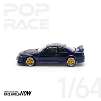 Thumbnail for PRE-ORDER Pop Race 1:64 Nissan GT-R R33 NISMO - MIDNIGHT PURPLE