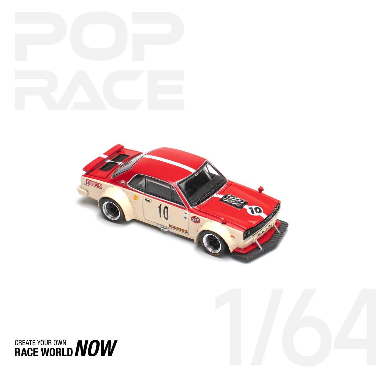 PRE-ORDER Pop Race 1:64 Nissan GT-R V8 DRIFT HAKOSUKA - WATANABE