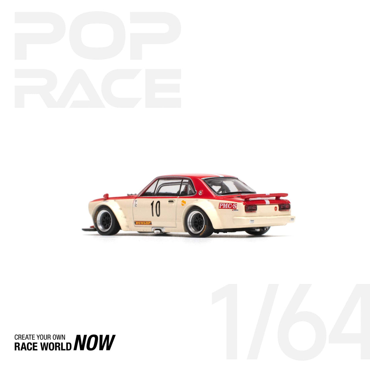 PRE-ORDER Pop Race 1:64 Nissan GT-R V8 DRIFT HAKOSUKA - WATANABE