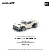 Thumbnail for PRE-ORDER Pop Race 1:64 Nissan KPGC110 KENMERI WHITE
