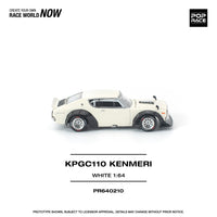 Thumbnail for PRE-ORDER Pop Race 1:64 Nissan KPGC110 KENMERI WHITE