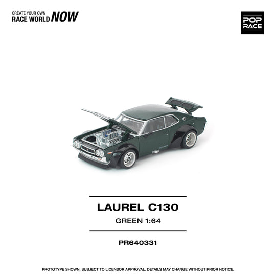 PRE-ORDER) Pop Race 1:64 Nissan LAUREL C130 GREEN – Little Luca's Toys