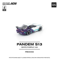 Thumbnail for PRE-ORDER Pop Race 1:64 Nissan PANDEM S13 White Purple