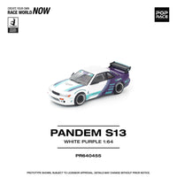 Thumbnail for PRE-ORDER Pop Race 1:64 Nissan PANDEM S13 White Purple