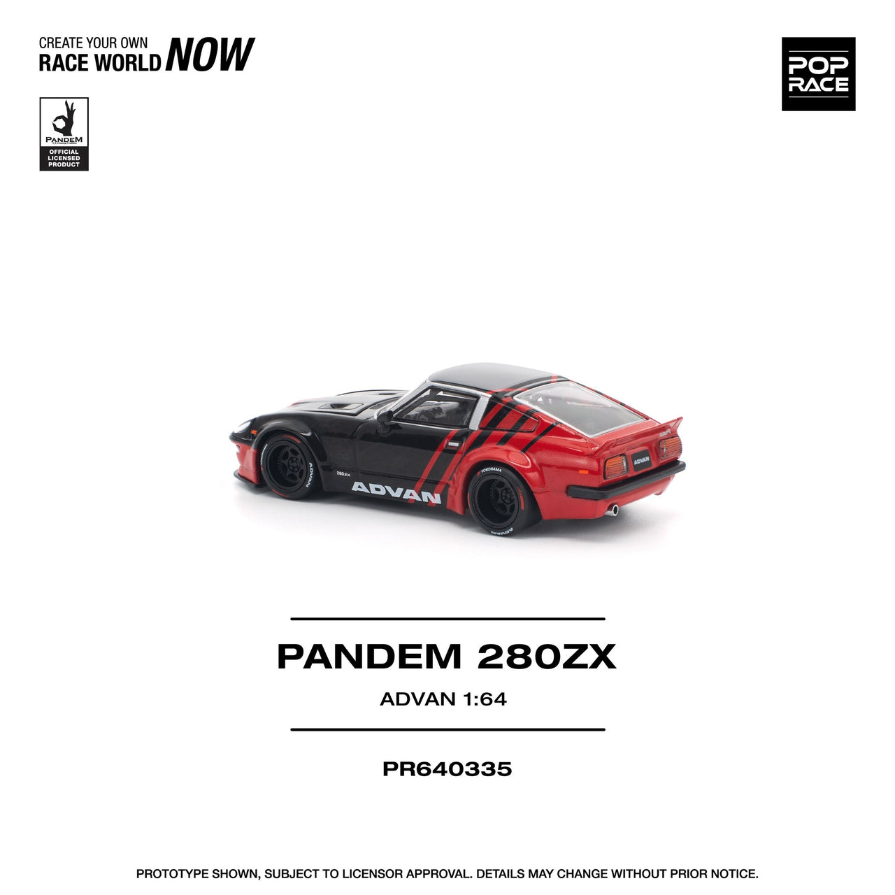 PRE-ORDER Pop Race 1:64 Nissan Pandem 280ZX Advan