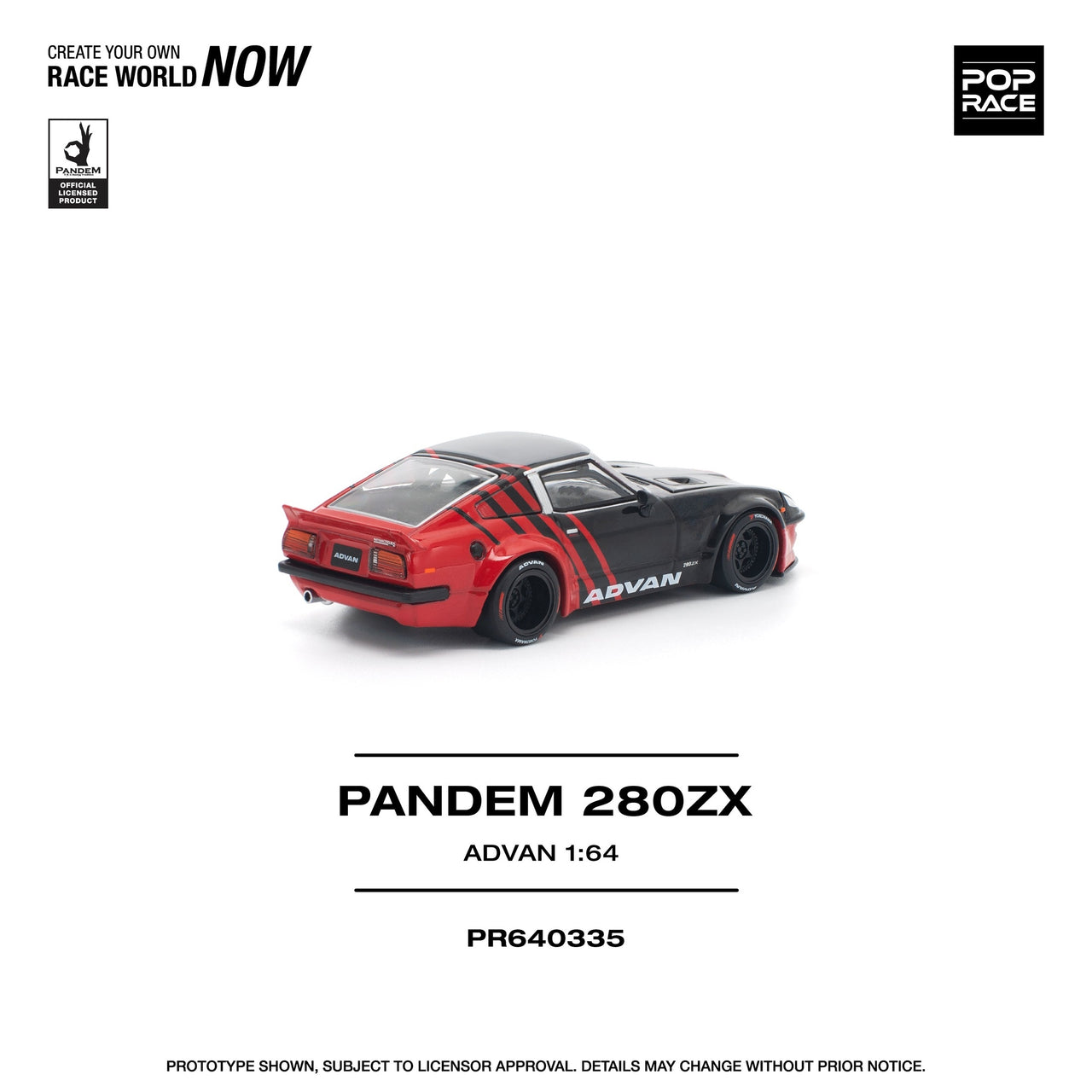 PRE-ORDER Pop Race 1:64 Nissan Pandem 280ZX Advan