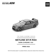 Thumbnail for PRE-ORDER Pop Race 1:64 Nissan R33 GTR DARK CHROME
