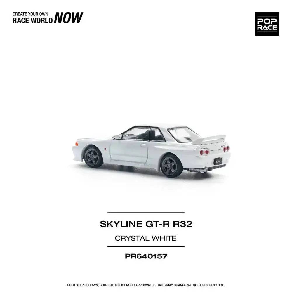 PRE-ORDER Pop Race 1:64 Nissan Skyline GT-R R32 Crystal White