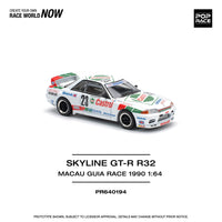 Thumbnail for PRE-ORDER Pop Race 1:64 Nissan Skyline GT-R R32 MACAU GUIA RACE 1990 WINNER