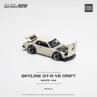 Thumbnail for PRE-ORDER Pop Race 1:64 Nissan Skyline GT-R V8 Drift Hakosuka WHITE