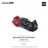 Thumbnail for PRE-ORDER Pop Race 1:64 Nissan Skyline GT-R V8 Drift Hakosuka ADVAN