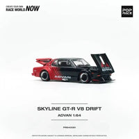 Thumbnail for PRE-ORDER Pop Race 1:64 Nissan Skyline GT-R V8 Drift Hakosuka ADVAN