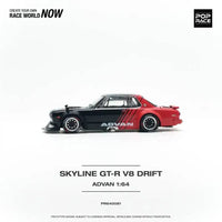 Thumbnail for PRE-ORDER Pop Race 1:64 Nissan Skyline GT-R V8 Drift Hakosuka ADVAN