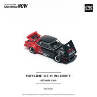 Thumbnail for PRE-ORDER Pop Race 1:64 Nissan Skyline GT-R V8 Drift Hakosuka ADVAN