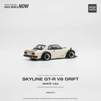 Thumbnail for PRE-ORDER Pop Race 1:64 Nissan Skyline GT-R V8 Drift Hakosuka WHITE