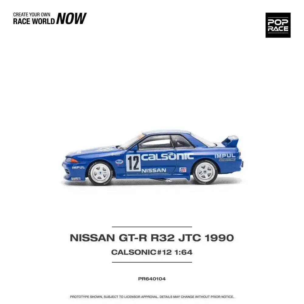 PRE-ORDER Pop Race 1:64 Nissan Skyline GT-R32 Calsonic