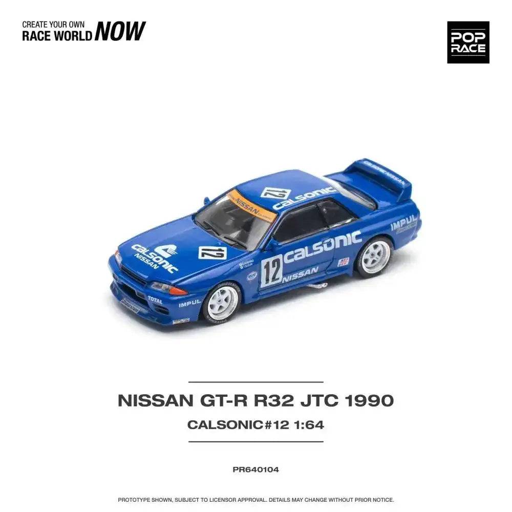 PRE-ORDER Pop Race 1:64 Nissan Skyline GT-R32 Calsonic