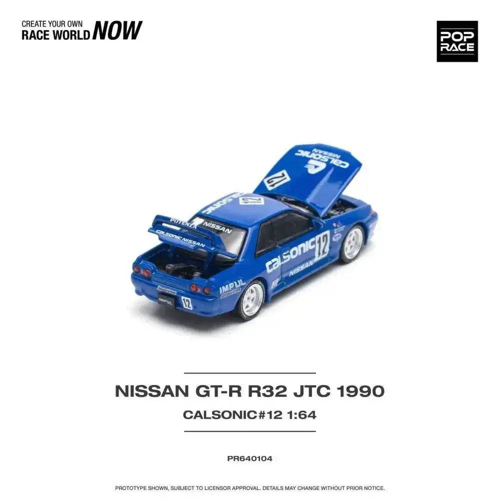 PRE-ORDER Pop Race 1:64 Nissan Skyline GT-R32 Calsonic