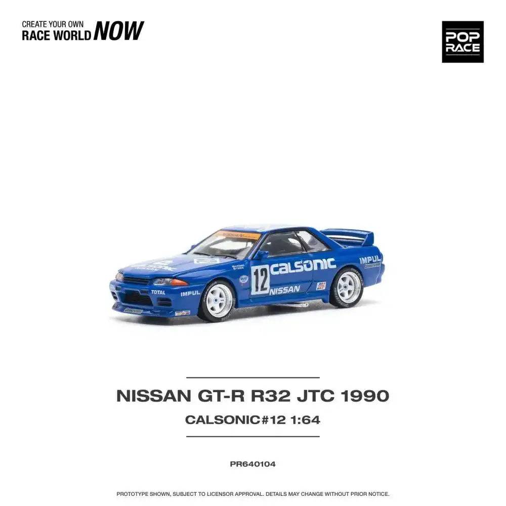 PRE-ORDER Pop Race 1:64 Nissan Skyline GT-R32 Calsonic