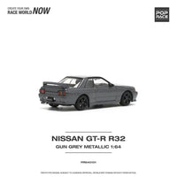 Thumbnail for PRE-ORDER Pop Race 1:64 Nissan Skyline GT-R32 GUN GREY METALLIC