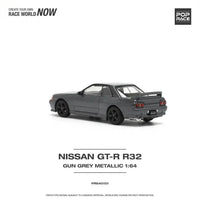 Thumbnail for PRE-ORDER Pop Race 1:64 Nissan Skyline GT-R32 GUN GREY METALLIC