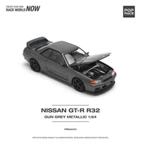 Thumbnail for PRE-ORDER Pop Race 1:64 Nissan Skyline GT-R32 GUN GREY METALLIC