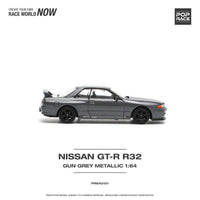 Thumbnail for PRE-ORDER Pop Race 1:64 Nissan Skyline GT-R32 GUN GREY METALLIC