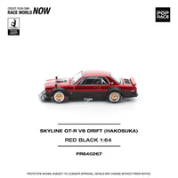 Thumbnail for PRE-ORDER Pop Race 1:64 Nissan Skyline GTR DRIFT Hakosuka Red Black