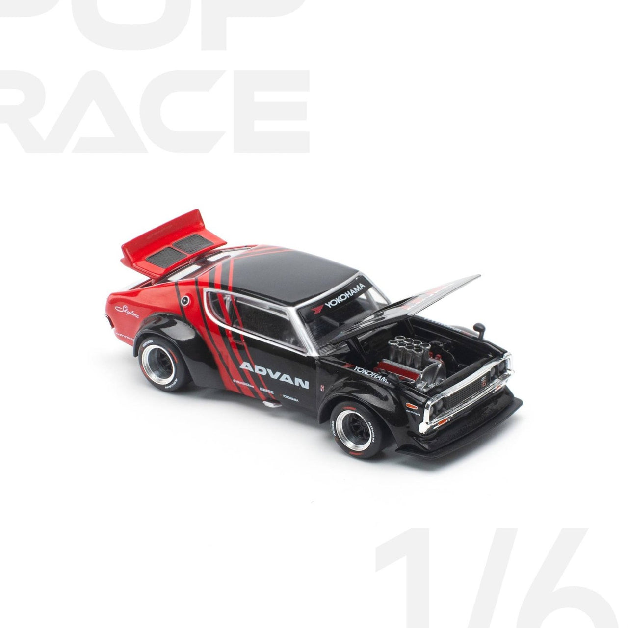 PRE-ORDER Pop Race 1:64 Nissan Skyline GTR DRIFT KENMERI - ADVAN LIVERY