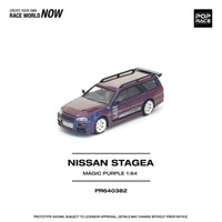 Thumbnail for PRE-ORDER Pop Race 1:64 Nissan Stagea Magic Purple