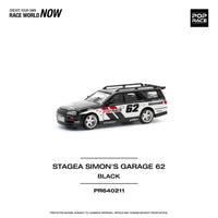 Thumbnail for PRE-ORDER Pop Race 1:64 Nissan Stagea Simon's Garage #62 - BLACK