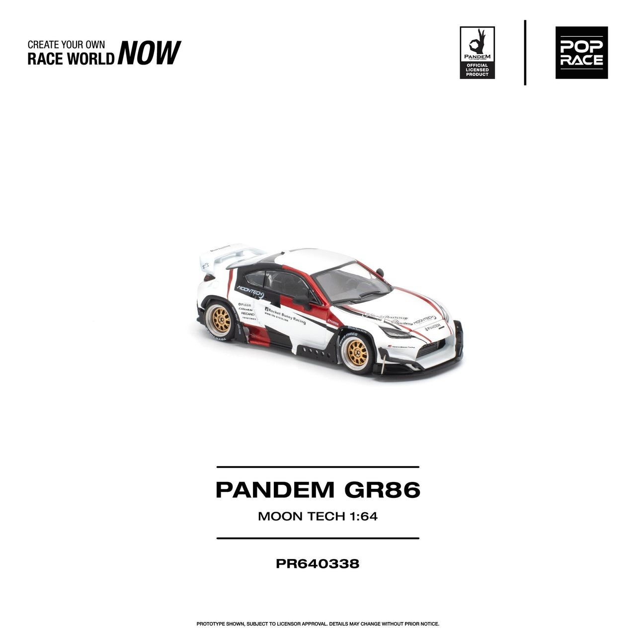PRE-ORDER Pop Race 1:64 PANDEM GR 86 MOONTECH