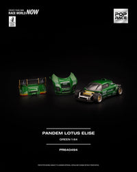 Thumbnail for PRE-ORDER Pop Race 1:64 PANDEM LOTUS ELISE GREEN