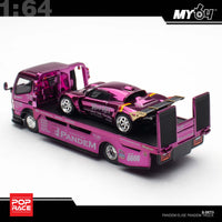 Thumbnail for PRE-ORDER Pop Race 1:64 PANDEM LOTUS ELISE PURPLE CHROME TRUCK SET HEC 2026 Exclusive