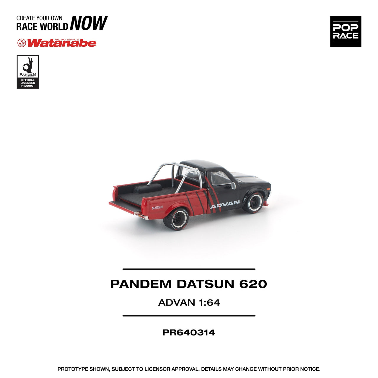 PRE-ORDER Pop Race 1:64 Pandem Datsun 620 ADVAN