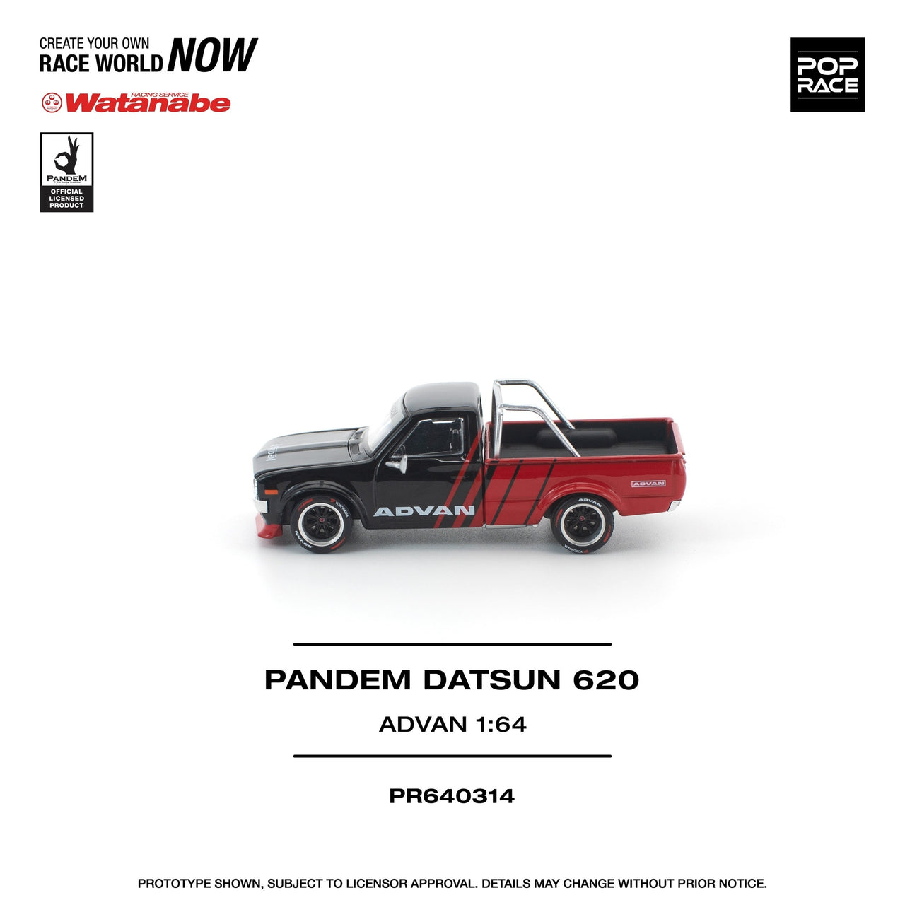 PRE-ORDER Pop Race 1:64 Pandem Datsun 620 ADVAN