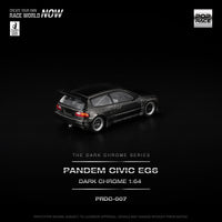 Thumbnail for PRE-ORDER Pop Race 1:64 Pandem Honda Civic EG6 DARK CHROME