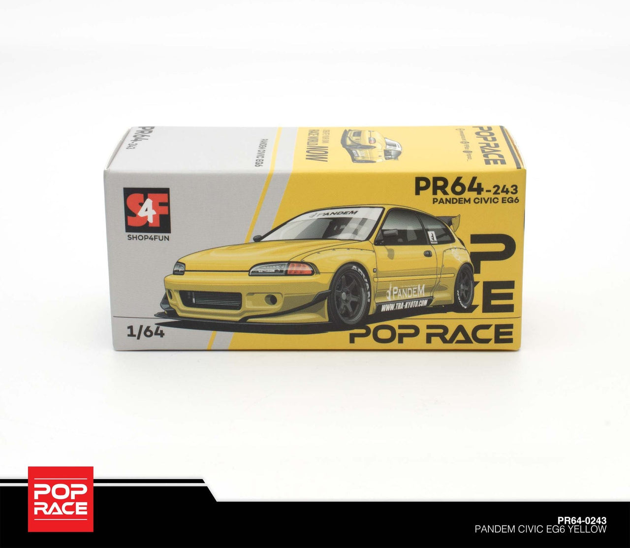 PRE-ORDER Pop Race 1:64 Pandem Honda Civic EG6 Philippines Exclusive