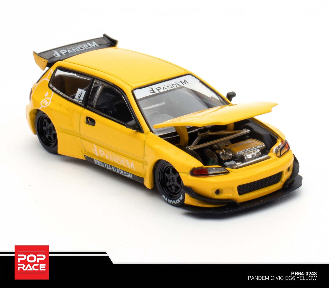 PRE-ORDER Pop Race 1:64 Pandem Honda Civic EG6 Philippines Exclusive
