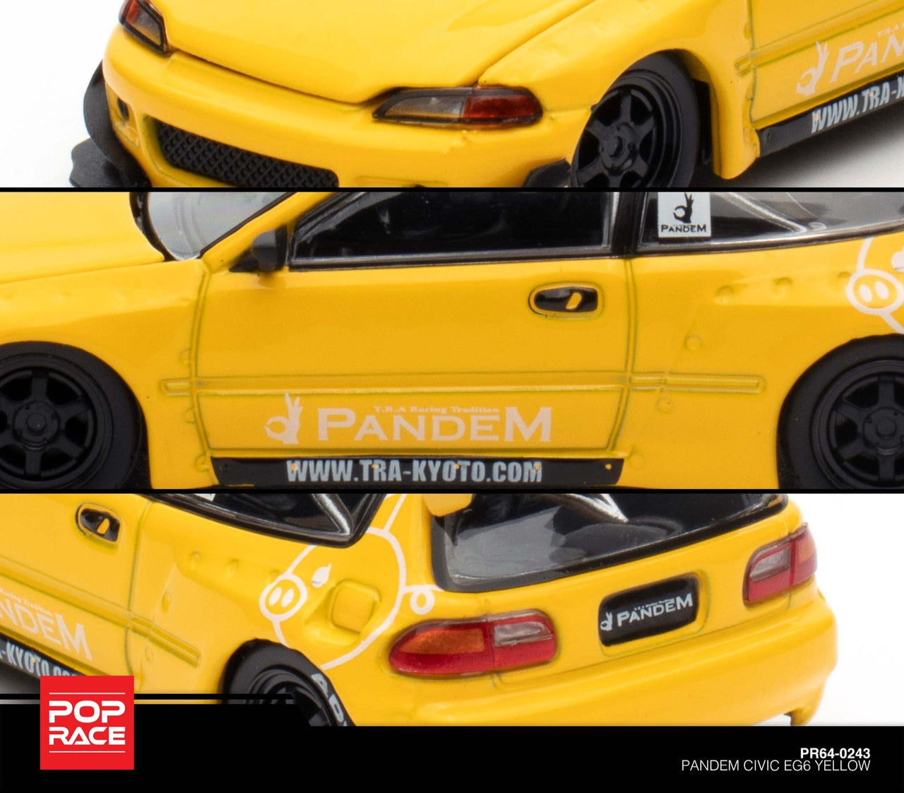 PRE-ORDER Pop Race 1:64 Pandem Honda Civic EG6 Philippines Exclusive