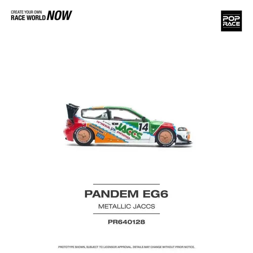 PRE-ORDER Pop Race 1:64 Pandem Honda Civic EG6 v1.5 JACCS