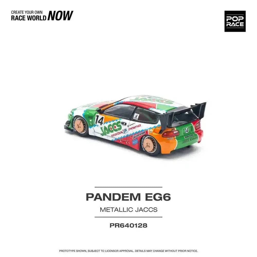 PRE-ORDER Pop Race 1:64 Pandem Honda Civic EG6 v1.5 JACCS